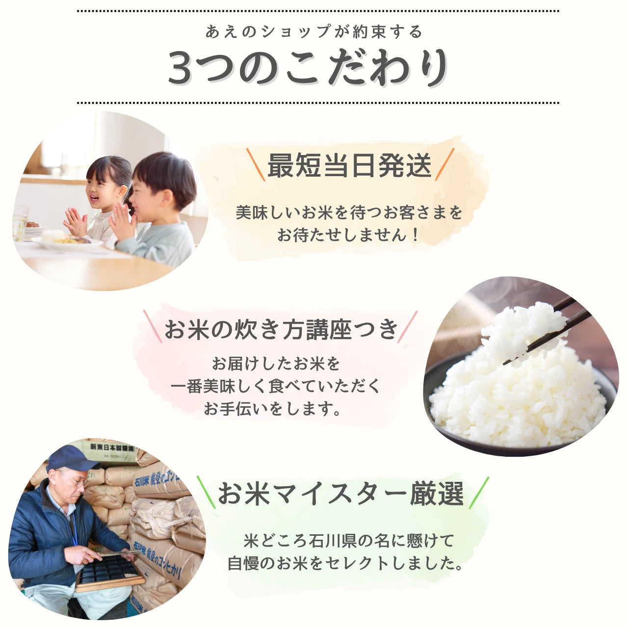 ［無洗米］石川県産こしひかり 20kg