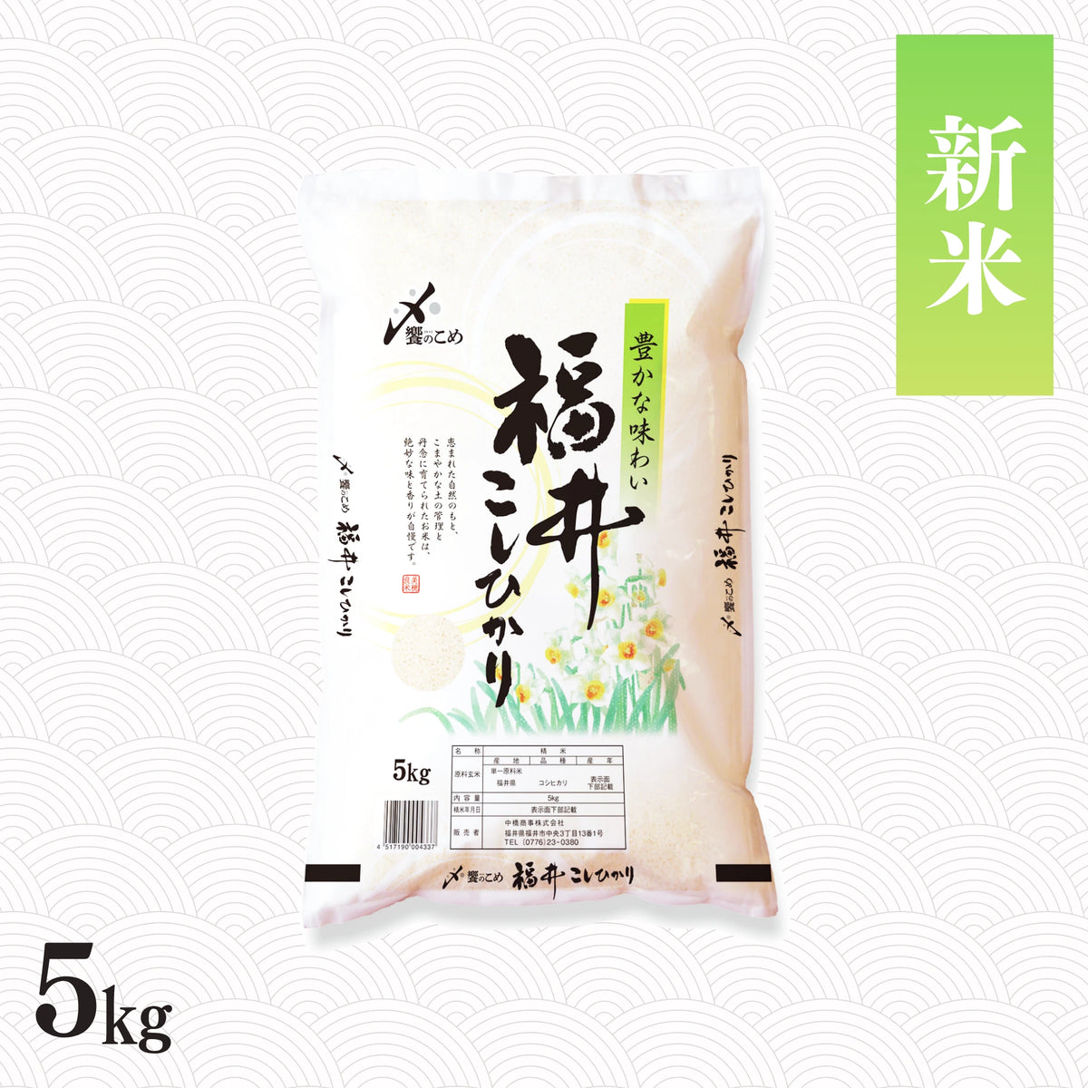 【新米】令和8年産 福井県産こしひかり 5kg